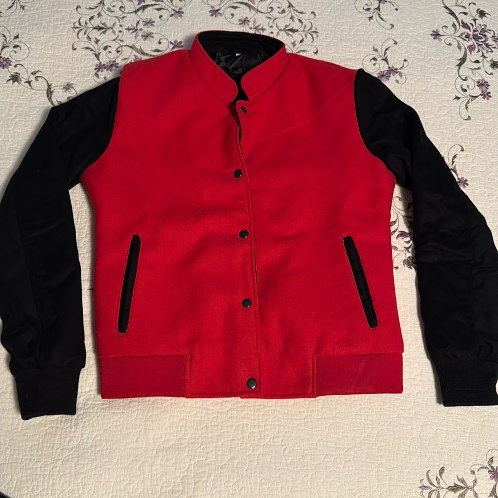 Custom made bomber style jacket